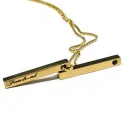 گردنبند حک مکعب عشق